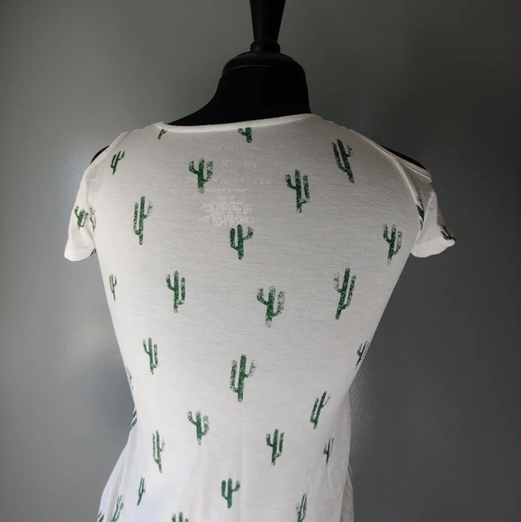 Grayson Social Cold Shoulder Cactus Tee - Picture 5 of 5